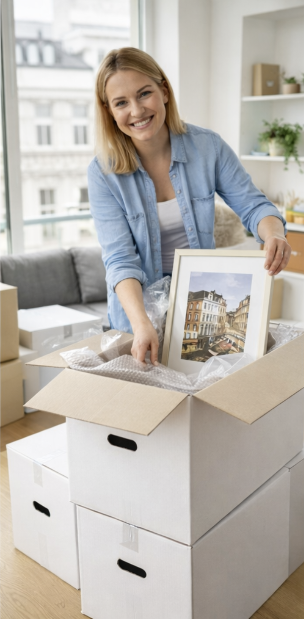 Umzugskartons für Umzug in Wien